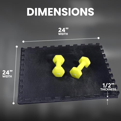 Puzzle Exercise Mat with EVA Foam Interlocking Tiles for MMA, Gymnastics and Home Gym H787