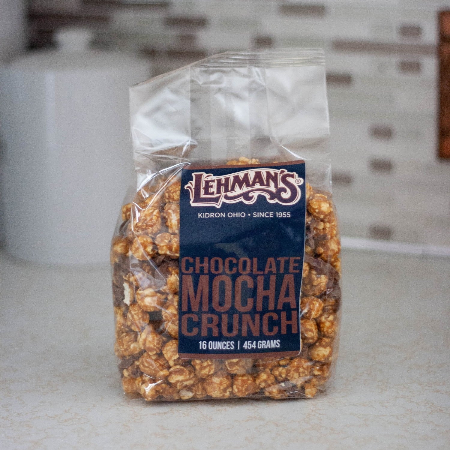 Caramel Popcorn Snack Mix, Crunchy Popped Corn Treat, Chocolate Mocha Flavor R67390