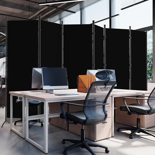 Room Divider, 6-Panel Folding Privacy Screen, Freestanding Partition G607
