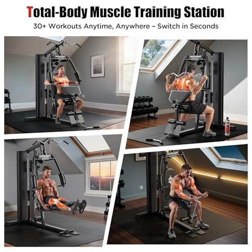 Home Gym Equipment with 154LBS Weight Stack for Full Body Strength Training X9510