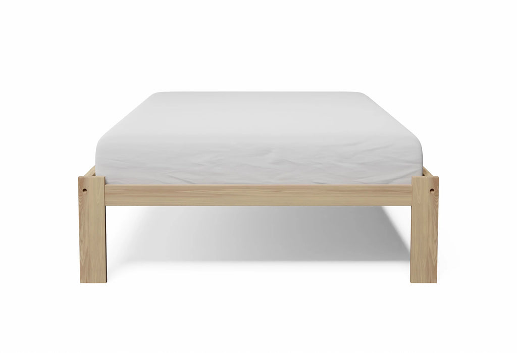 Twin Size Solid Pine Wood Platform Bed R403540