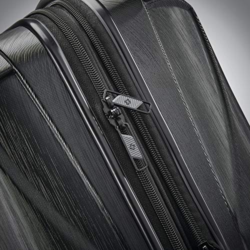Hardside Expandable Carry-On Luggage with Spinner Wheels, Black, 20-Inch O253