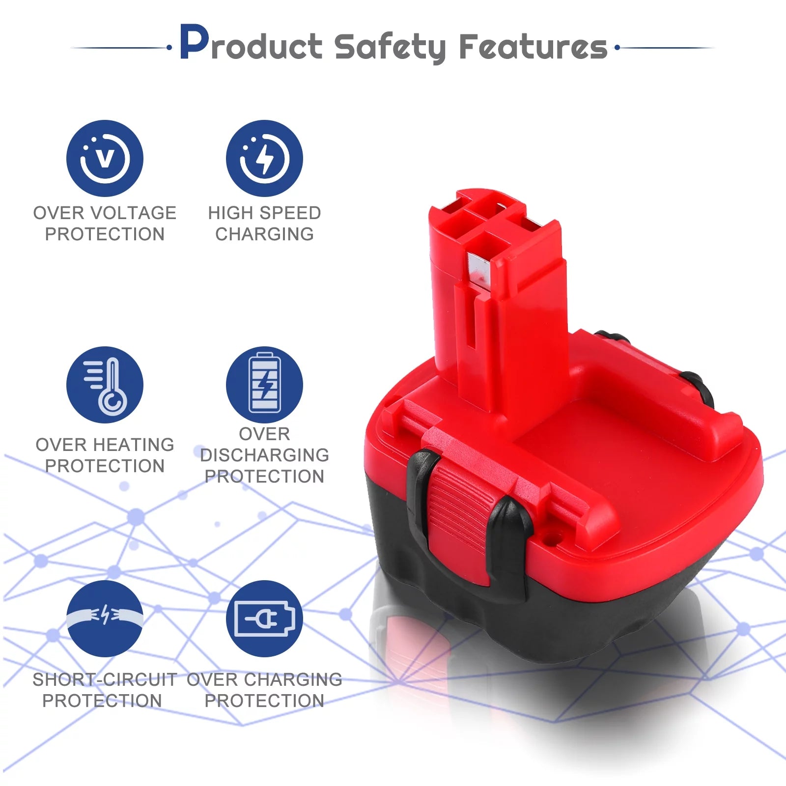 12V 3.6Ah Ni-MH Cordless Power Tool Battery R24554