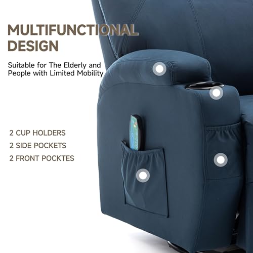 Rocking Recliner Chair with Massage and Heat for Adults H49678