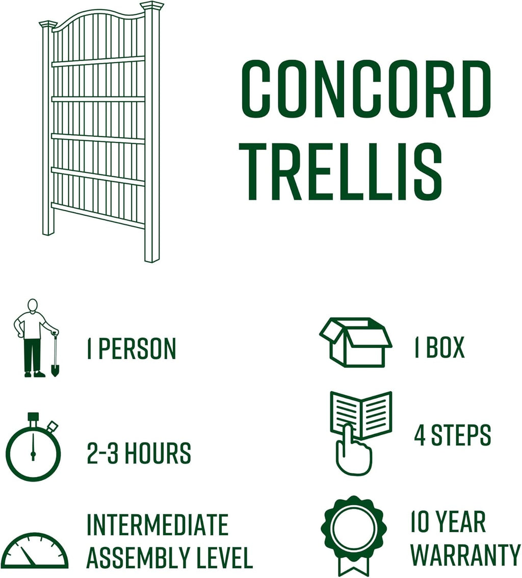 54"W x 90"H Composite Vinyl Trellis H269736
