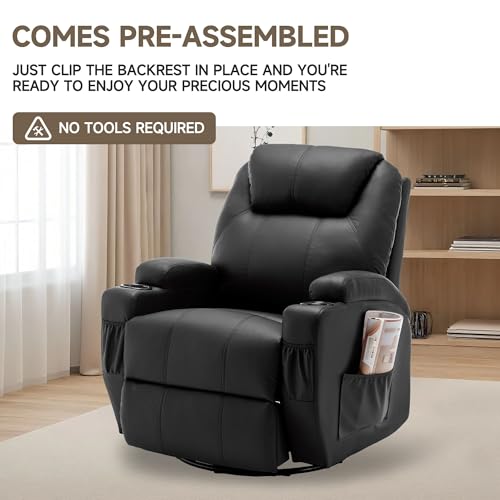 Rocking Recliner Chair with Massage and Heat for Adults H49678