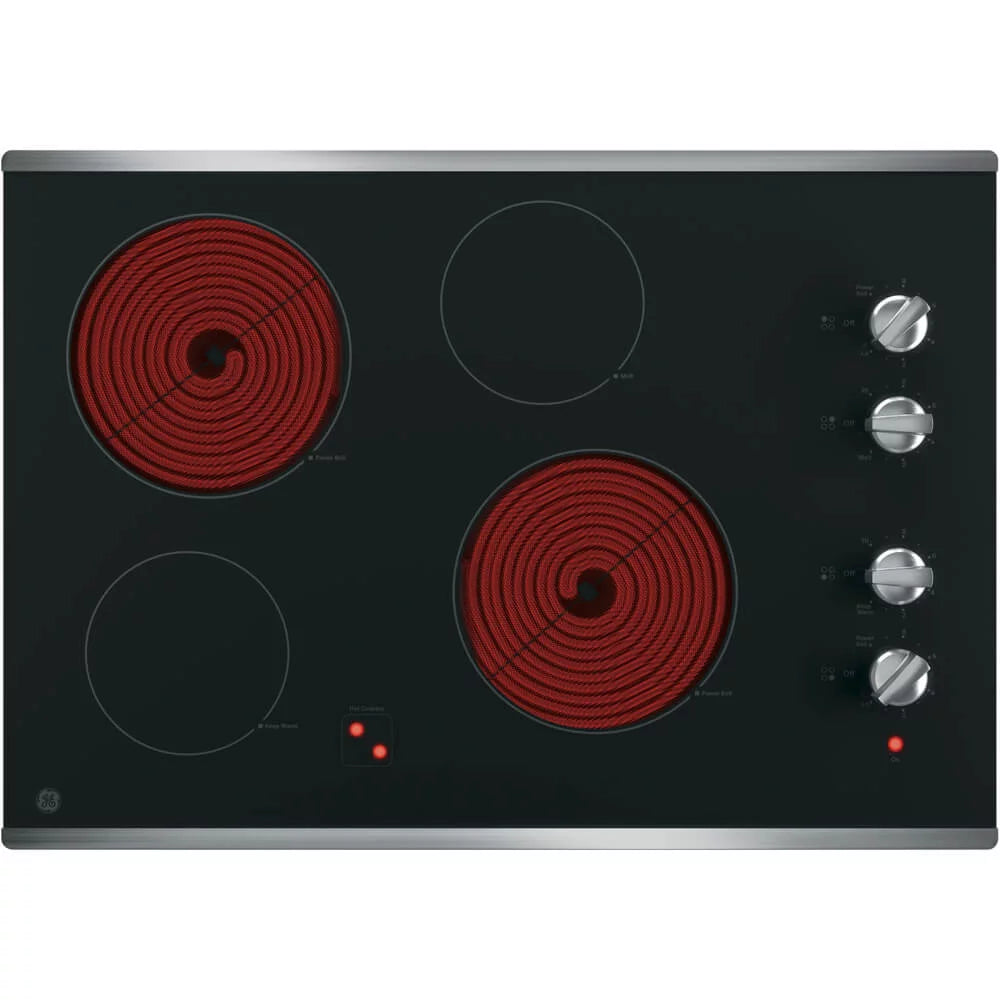 30 inch Stainless 4 Burner Electric Cooktop G206