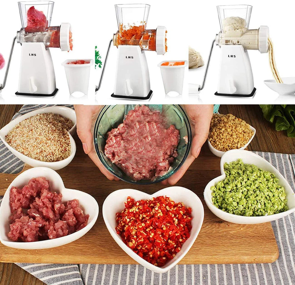 Manual Meat Grinder with Stainless Steel Blades O9276