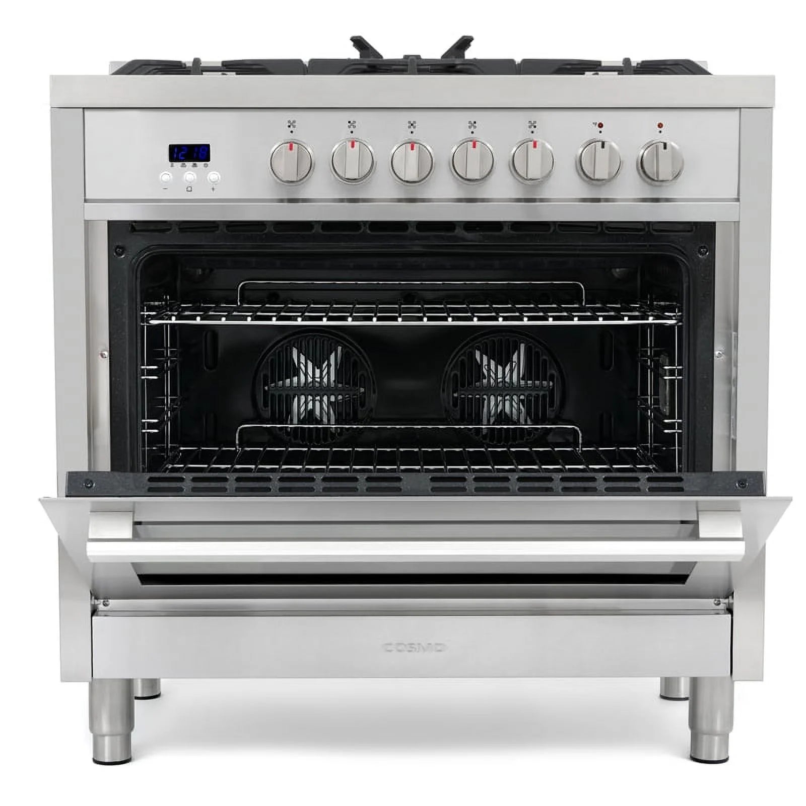 36 in. Stainless Steel Dual Fuel Range with Convection Oven X8693