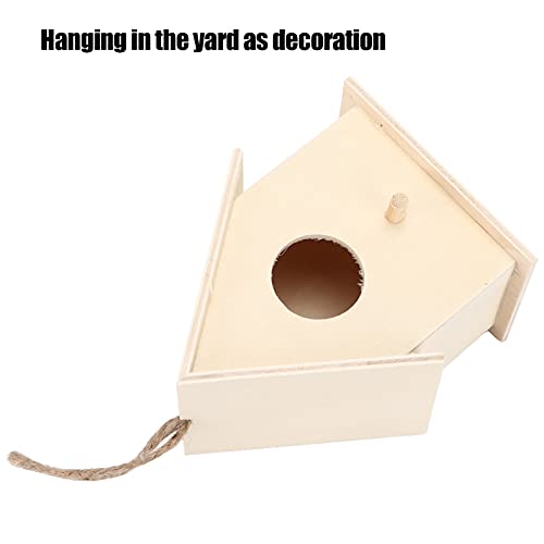 Small Hanging Wooden Bird House Kit for Kids DIY Outdoor Nest P34008