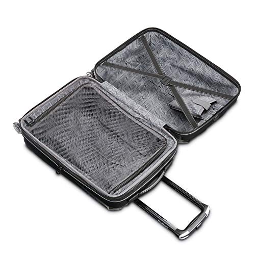 Hardside Expandable Carry-On Luggage with Spinner Wheels, Black, 20-Inch O253