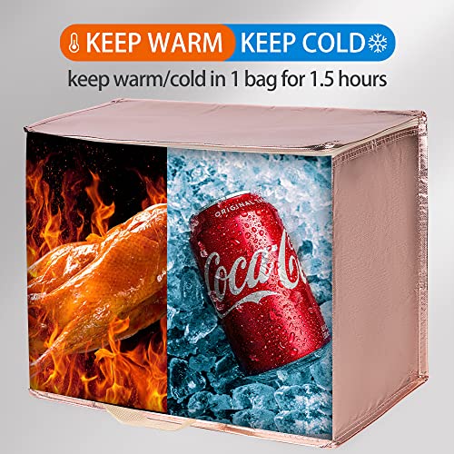 Insulated Food Delivery Bag Hot Cold Meal Carrier F1699