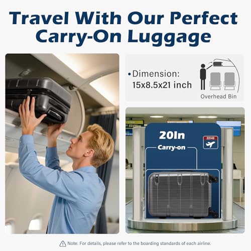 PC+ABS Spinner Suitcase with TSA Lock, 20/24/28 Inch Carry-On E252731