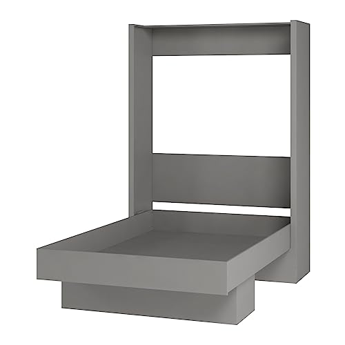 Full Murphy Wall Bed in White with Shelf Q5664