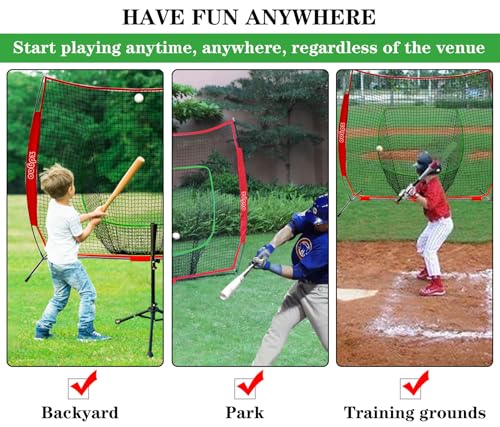 Baseball Softball Practice Net with Carry Bag C597499