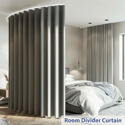 Room Divider Curtain Track Set, Blackout Panel, 8.3ft Wide A844312