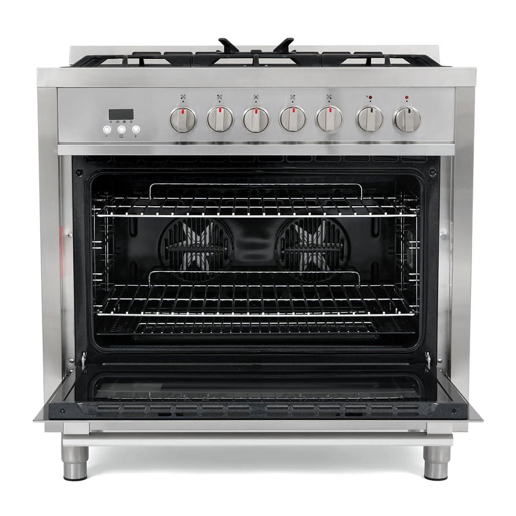 36 in. Stainless Steel Dual Fuel Range with Convection Oven X8693
