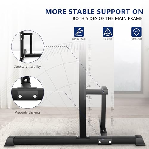 Pull Up Bar Dip Station for Home Gym Strength Training C855