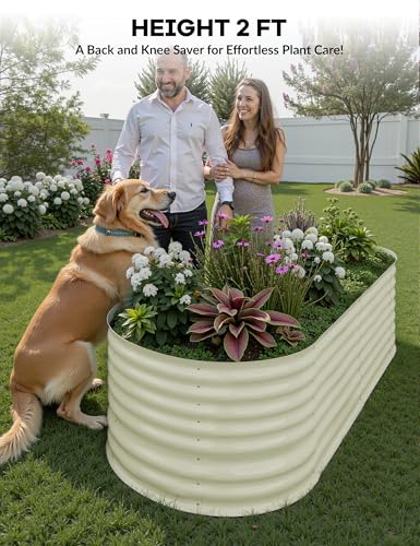 Galvanized Raised Garden Bed for Vegetables, Fruits and Flowers V33720