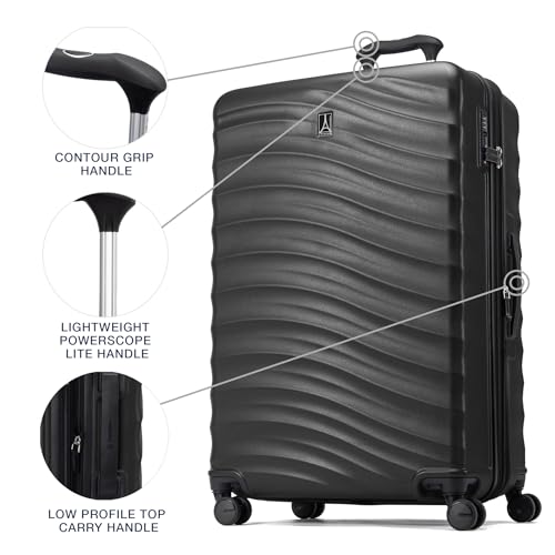 Hardside Expandable Carry-On Luggage with 8 Spinner Wheels and TSA Lock Q7052