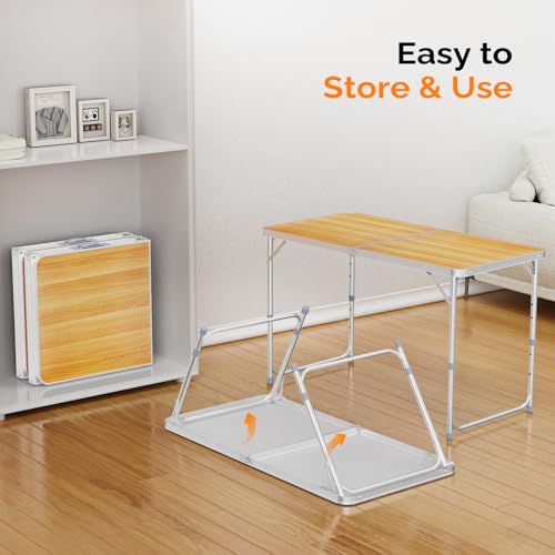 3ft Aluminum Folding Camping Table with Carrying Handle O3096
