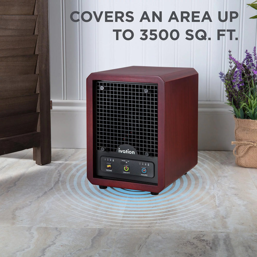 Ozone Air Purifier with Multi-Level Filtration and UV Lamps N878