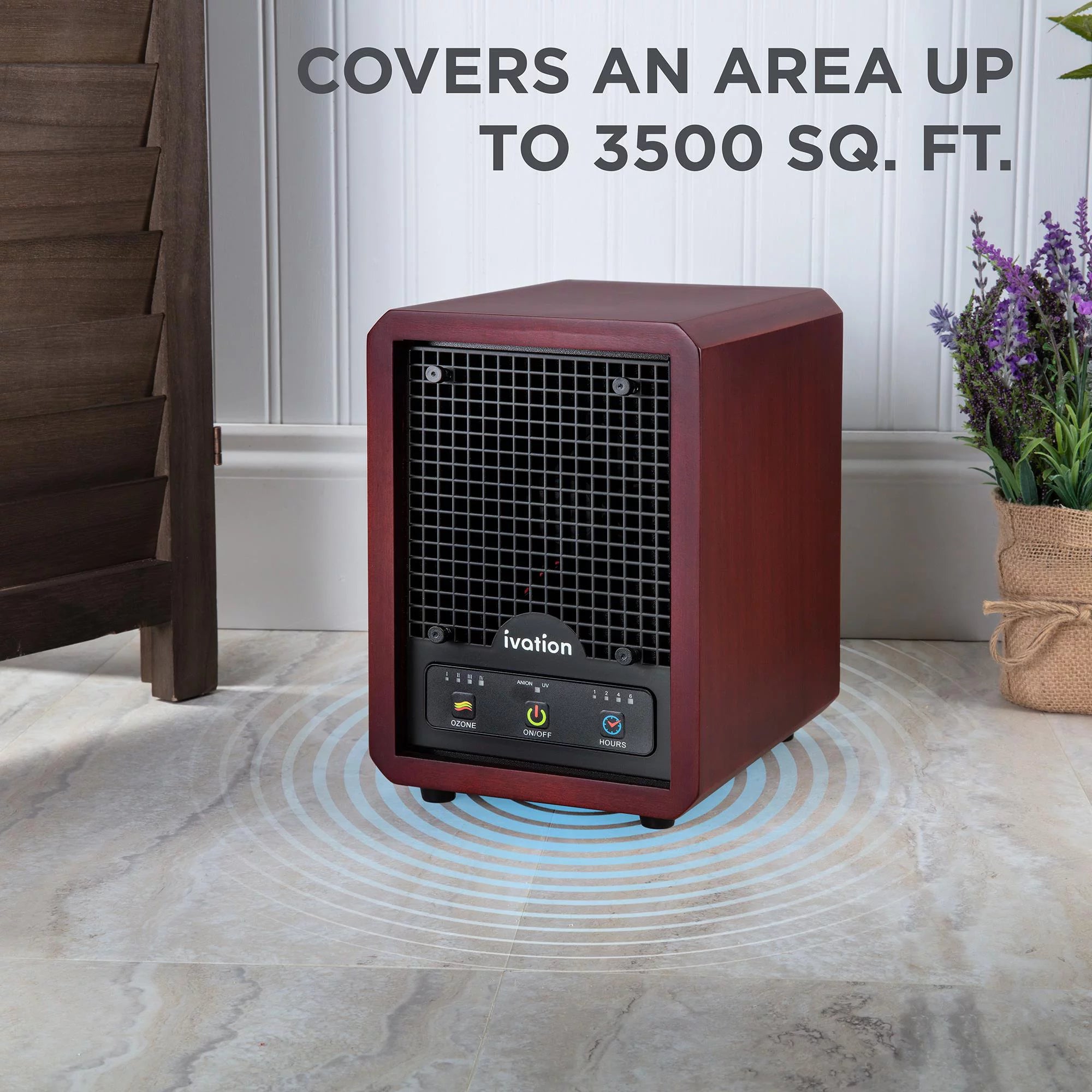 Ozone Air Purifier with Multi-Level Filtration and UV Lamps N878