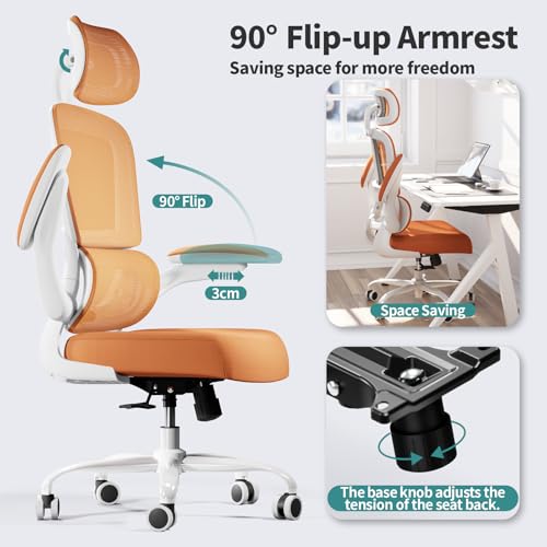Ergonomic Mesh Office Chair with Wheels, High Back, 330 LBS Capacity A84765