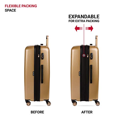Expandable Hardside Luggage with Spinner Wheels and TSA Lock, Carry-On 19-Inch X51908