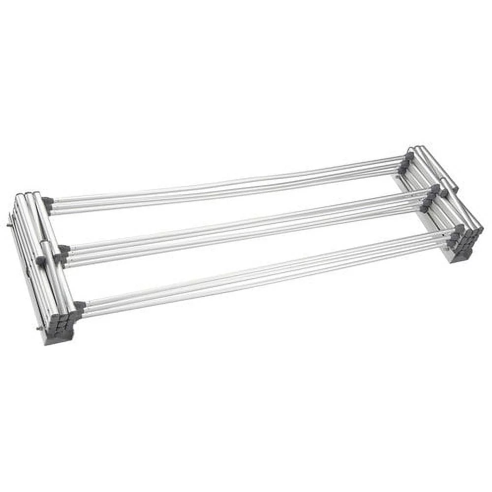 Accordion Wall Drying Rack Collapsible Aluminum C728989
