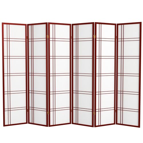 6 Panel Honey Room Divider D80902