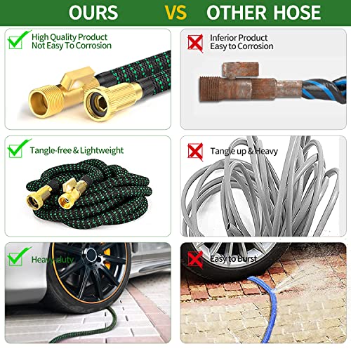 Expandable Garden Hose with Spray Nozzle B358879