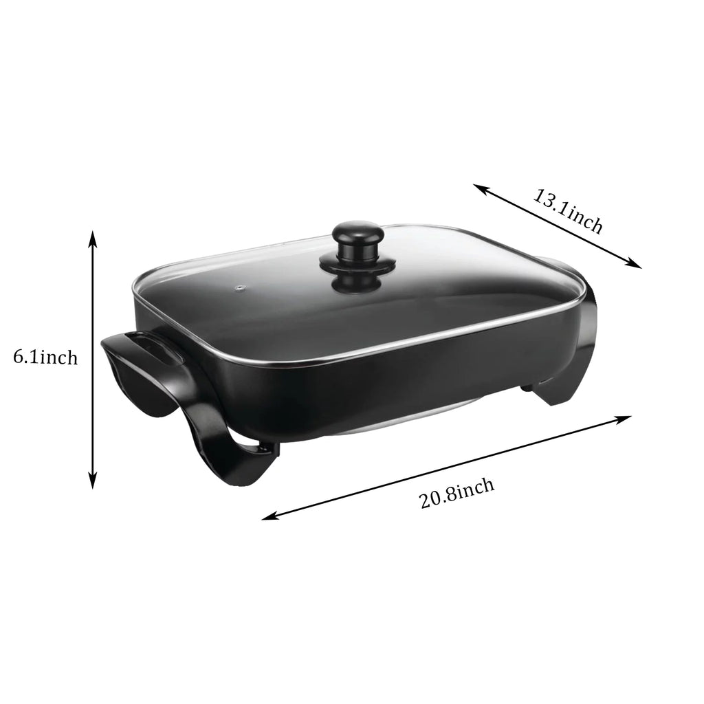 Nonstick Electric Skillet, 16 Inch, Serves 4-6 L930676