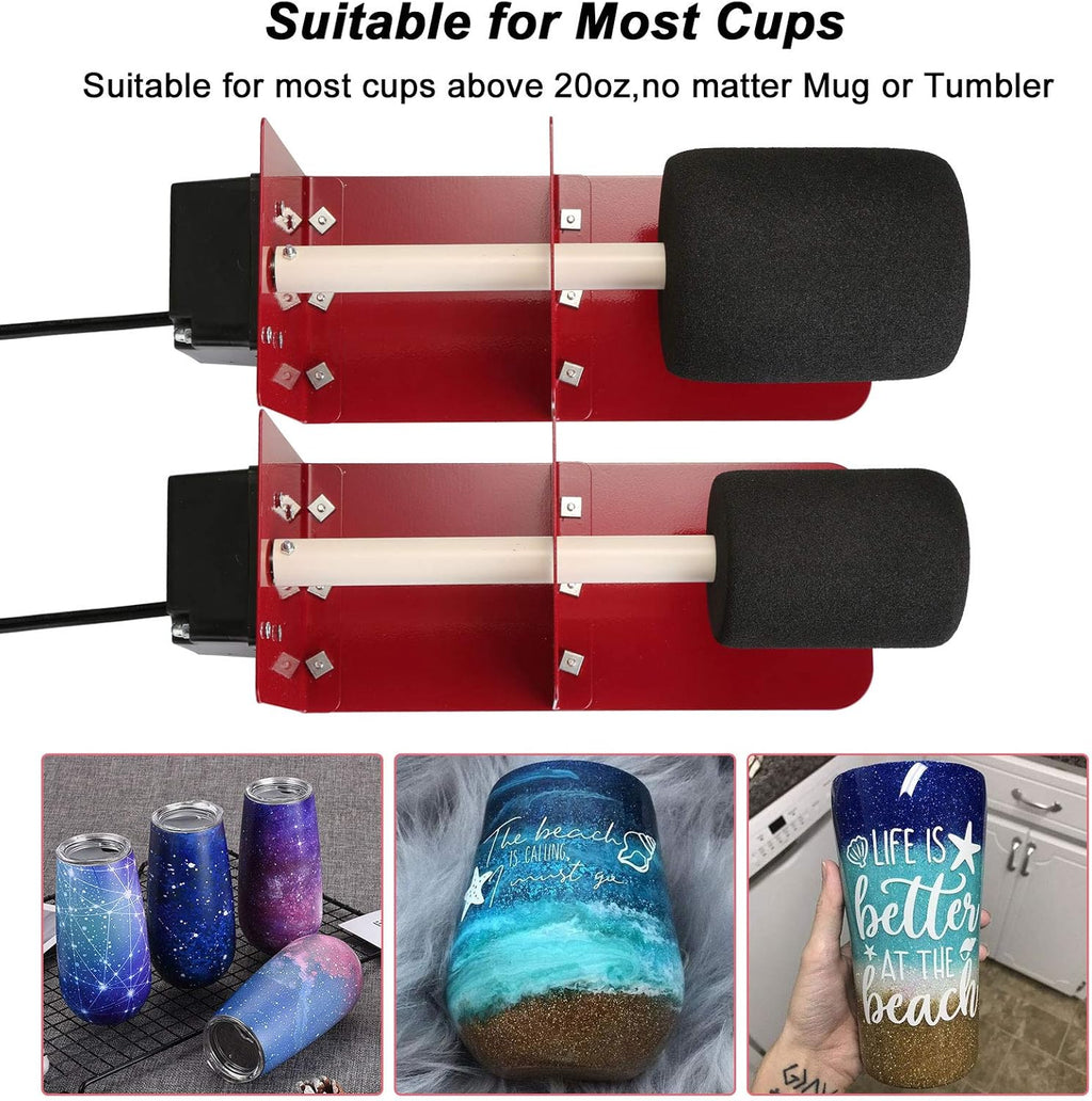 Cup Turner for Crafts Tumblers with 2-Way Rotation Silent Motor Q940