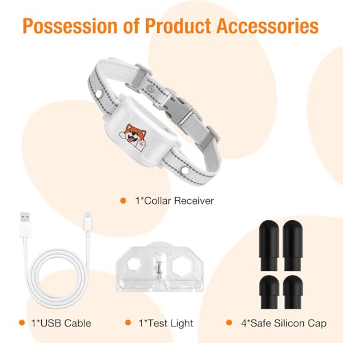Wireless Dog Fence & Training Collar with GPS Geo-Fence, 3 Correction Modes, 7-Day Battery P120769