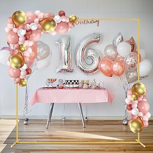 Gold Metal Square Backdrop Stand for Wedding Party Photo Background K745