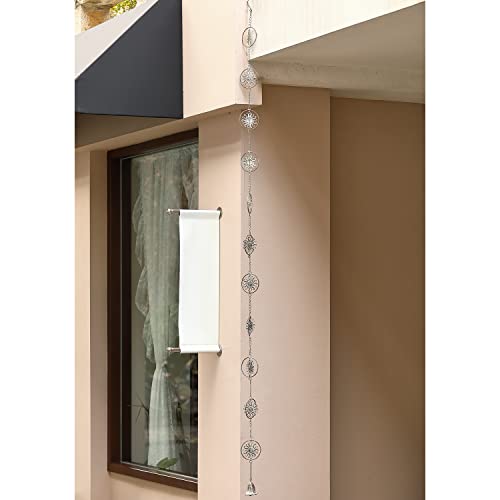 Metal Pinwheel Rain Chain for Gutters Downspouts D1428