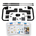 Queen Size DIY Murphy Bed Hardware Kit - Vertical Wall Bed with Pull Down Mechanism C9139