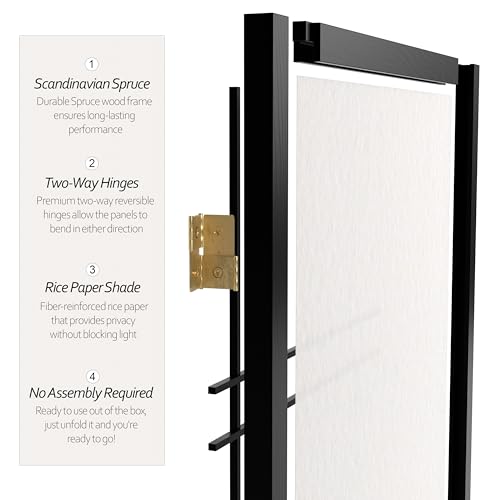 6 Panel Honey Room Divider D80902
