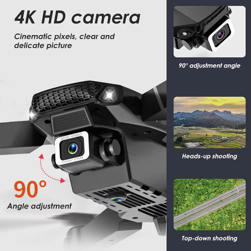 4K HD Dual Camera RC Drone with WiFi FPV, 4 Batteries Included X1312
