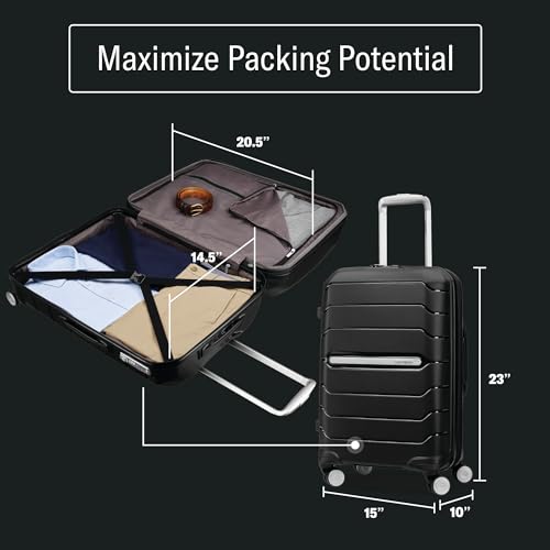 Hardside Carry-On Luggage - Expandable Hard Shell Spinner Suitcase B567593