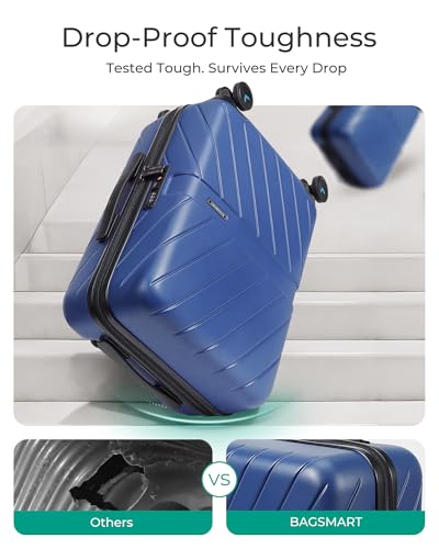 Carry On Luggage 22x14x9 with TSA Lock, Hardside Spinner Suitcase 20 Inch J7440