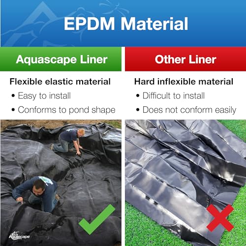Pond Liner 10 x 8 ft, 80 sq ft, Black W186