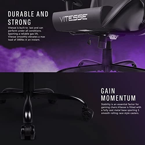 Gaming Chair High Back Ergonomic Racing Desk with Lumbar Support and Headrest C983