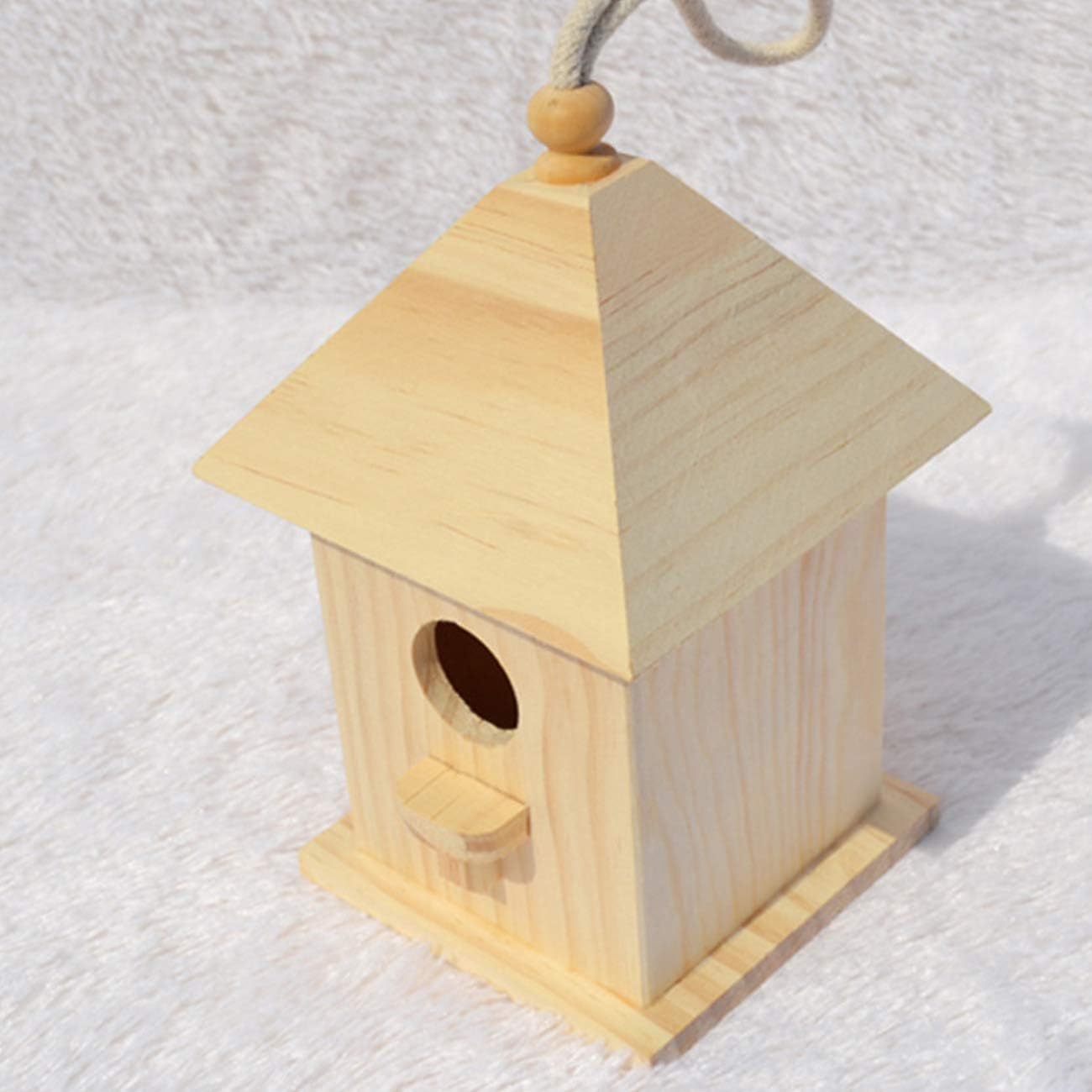 Wooden Hanging Birdhouse for Small Birds G978140