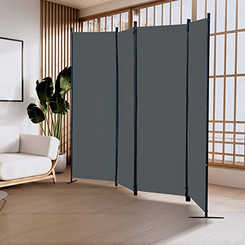 Room Divider, 6-Panel Folding Privacy Screen, Freestanding Partition G607