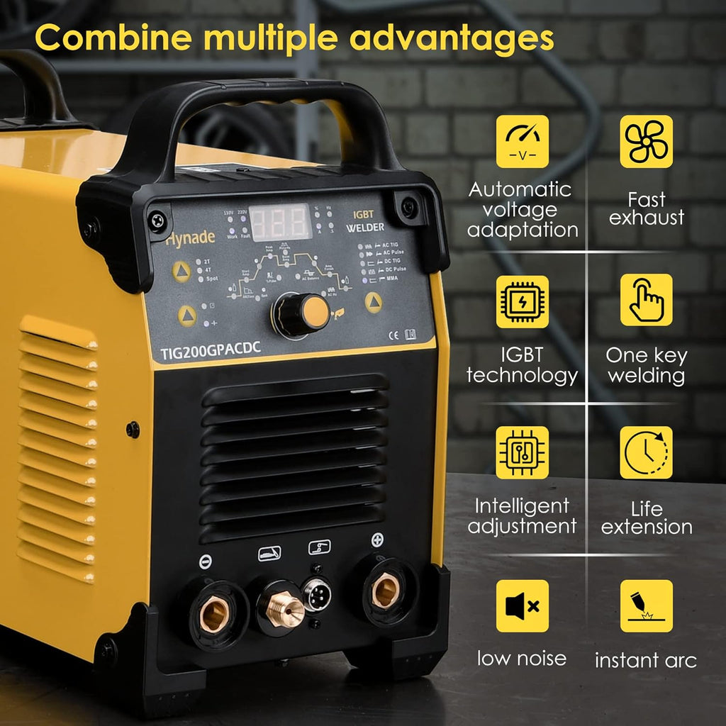 TIG Welder 200 Amp AC/DC with Pulse, Dual Voltage 110/220V G70298