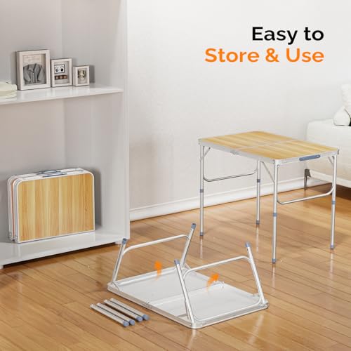 3ft Aluminum Folding Camping Table with Carrying Handle O3096