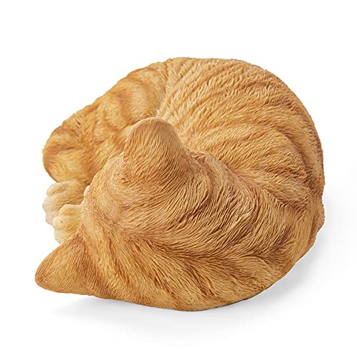 Cat Garden Statue Decor, Resin Realistic Cat Sculptures P4194
