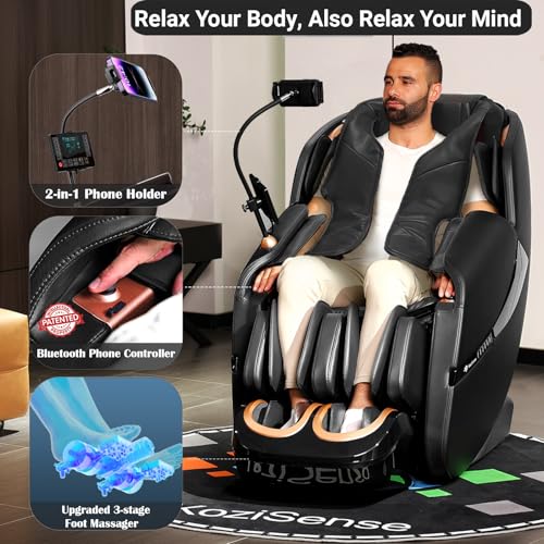 Zero Gravity SL-Track Shiatsu Massage Recliner Chair with Heat S61546